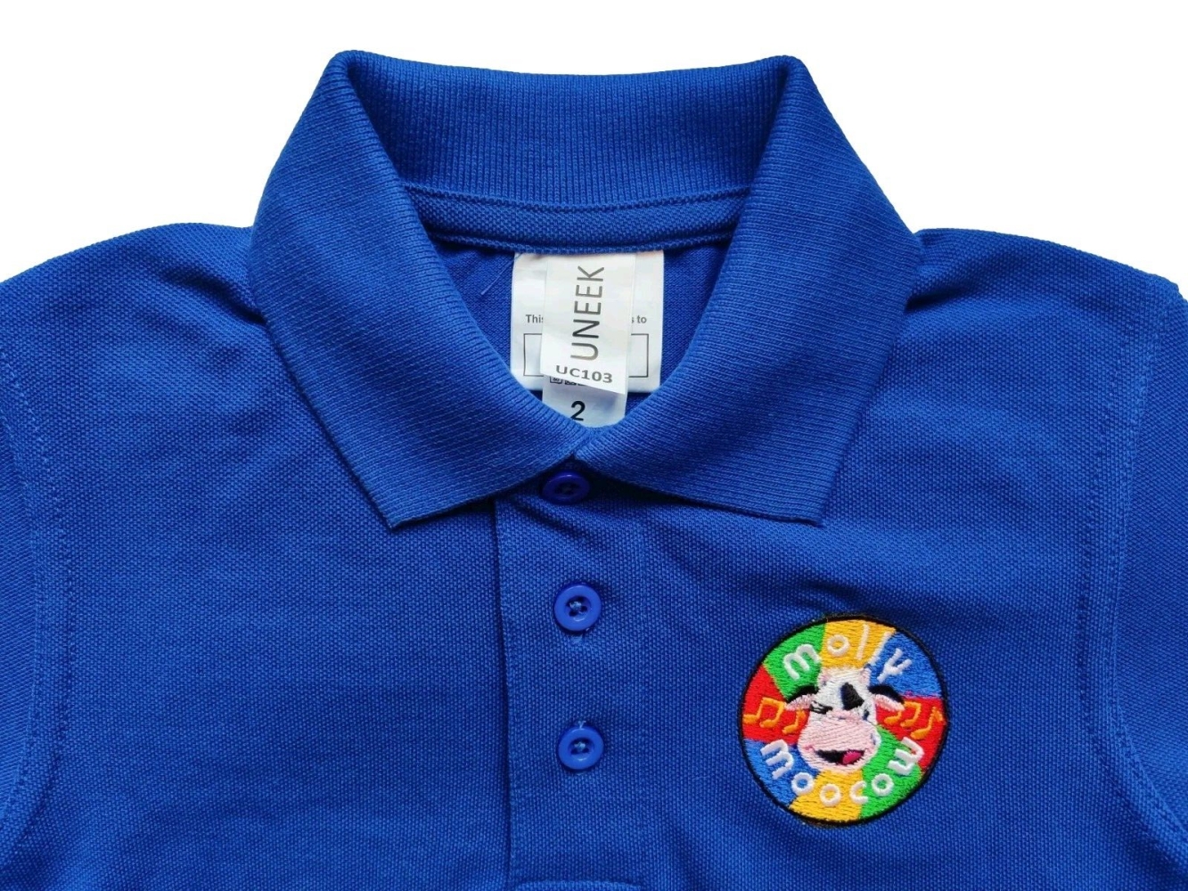 Molly Moocow Blue Polo Shirt